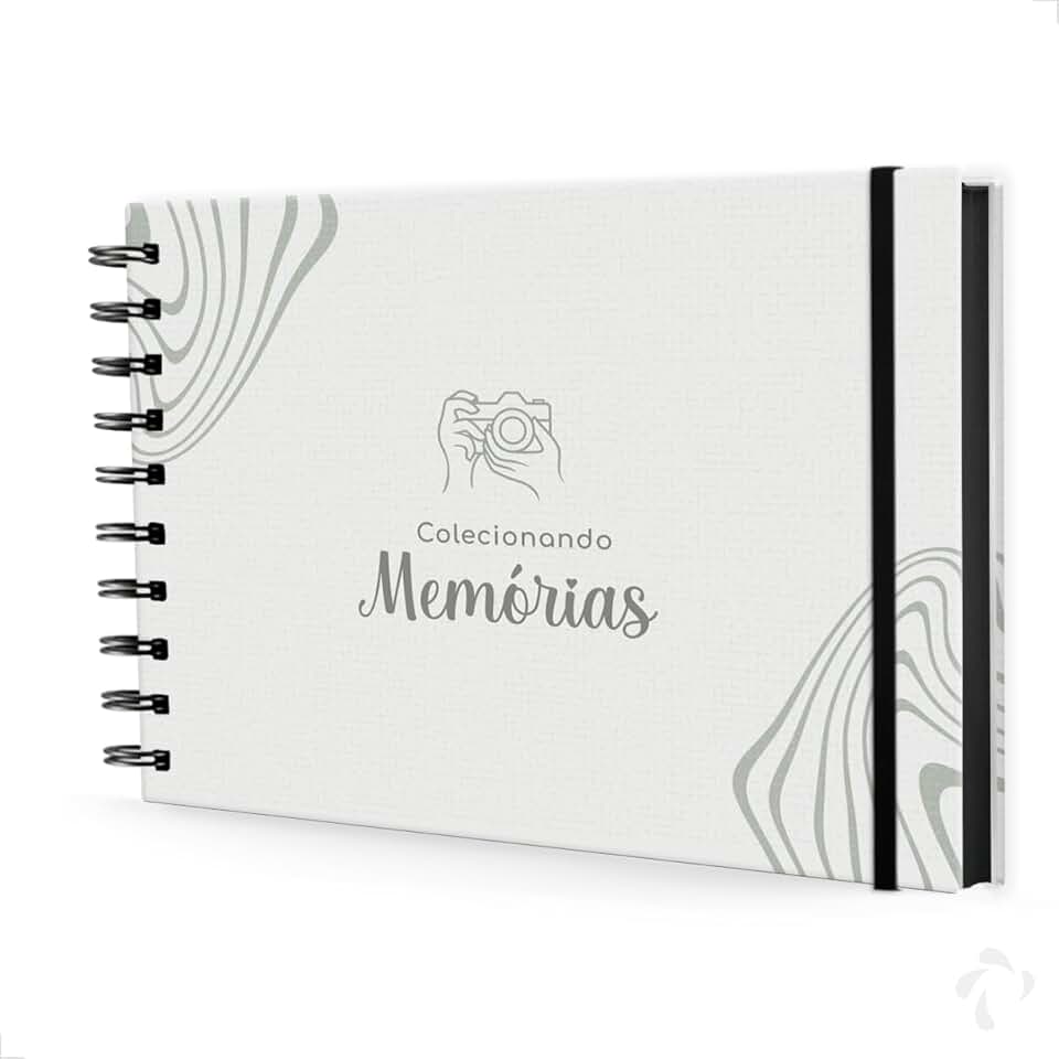 NISTI PRINT, Scrapbook Álbum Fotos Caderno Criativo Folha Preta Memórias