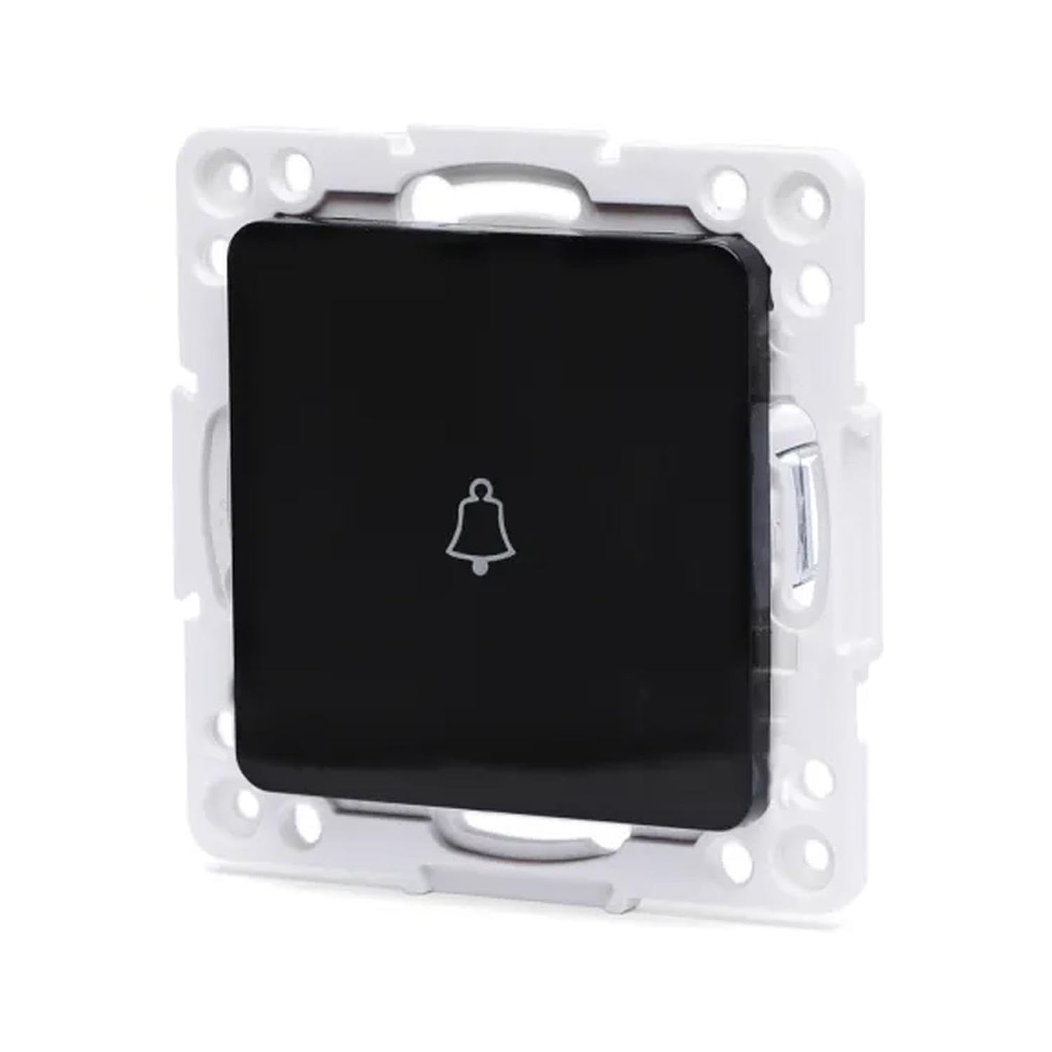 VoltShine Replacement German doorbell Switch in Sophisticated Black. Perfect for upgrading or Repairing Your doorbell in Style, ensuring Durability and Efficiency in Operation.