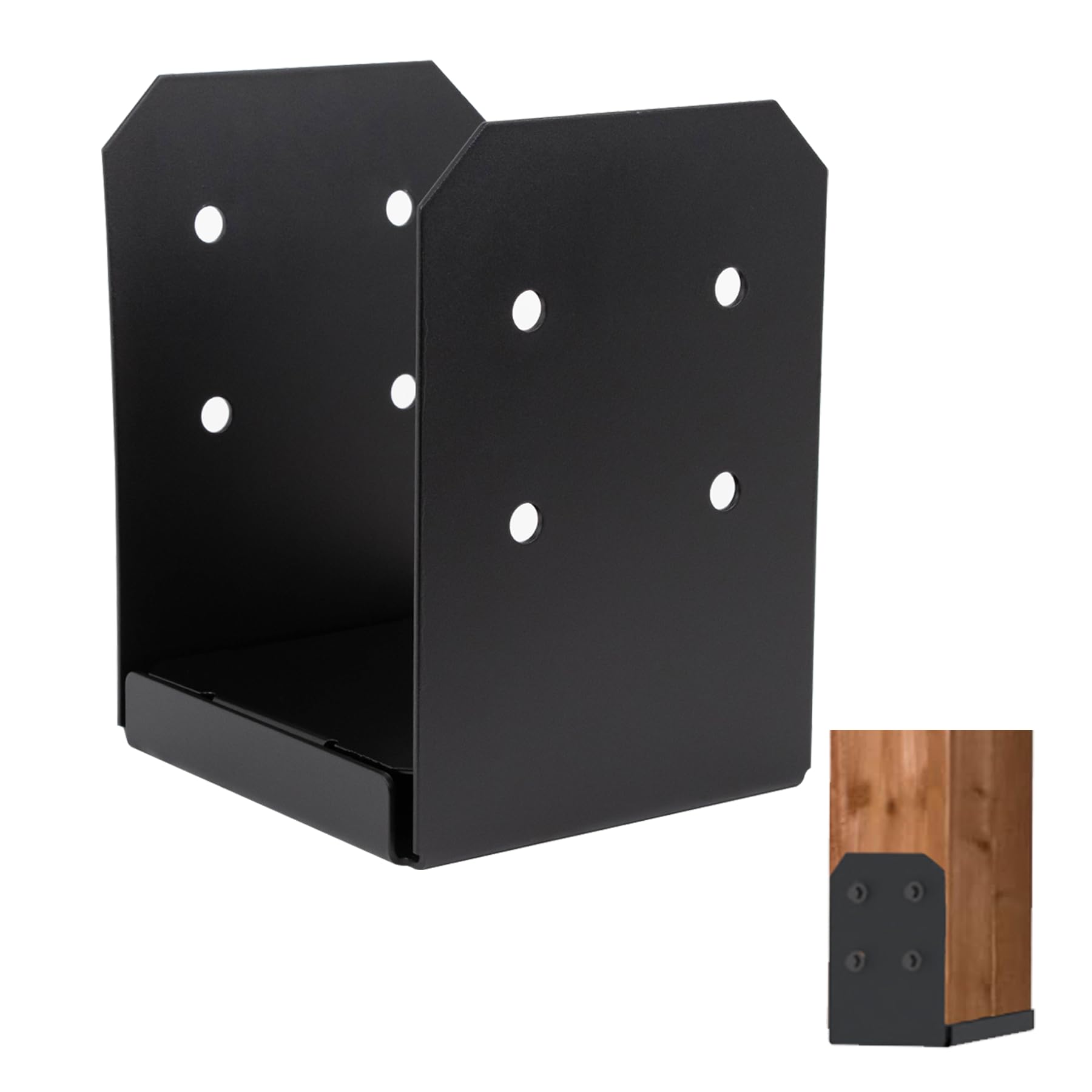 Black Post Base for 8x8