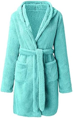 Vestaglia Donna In Pile - Morbida, Con Collo A Scialle, Tasche, Cintura, Per Casa E Relax - Foto 9