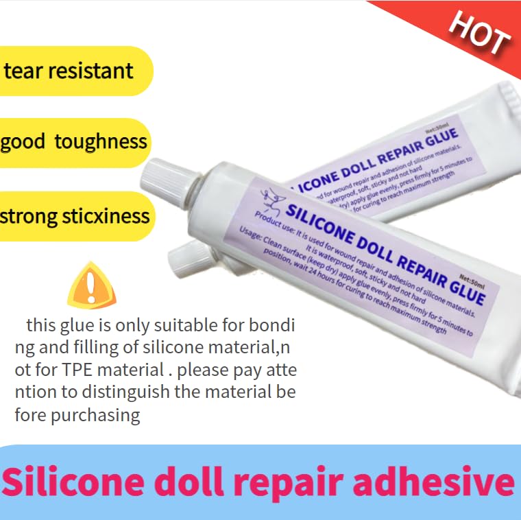 Silicone Doll Repair Adhesive for Soft Skin Tone, Adhesive for Wounds, Filling Doll Cavities