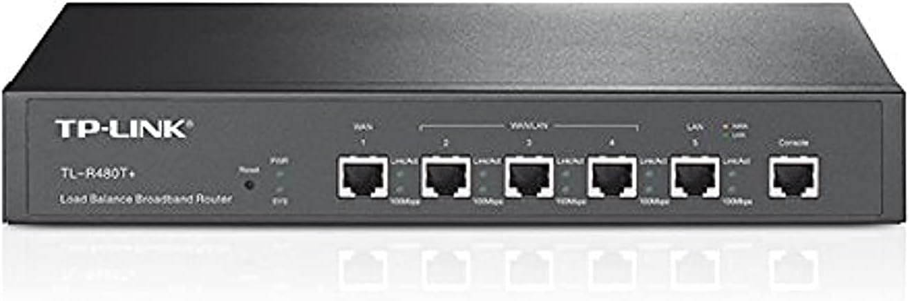 TP-LINK TL-R480T Load Balance Broadband Router 2 WAN 3 LAN Ports Router for Small/Medium Business and Internet Cafe
