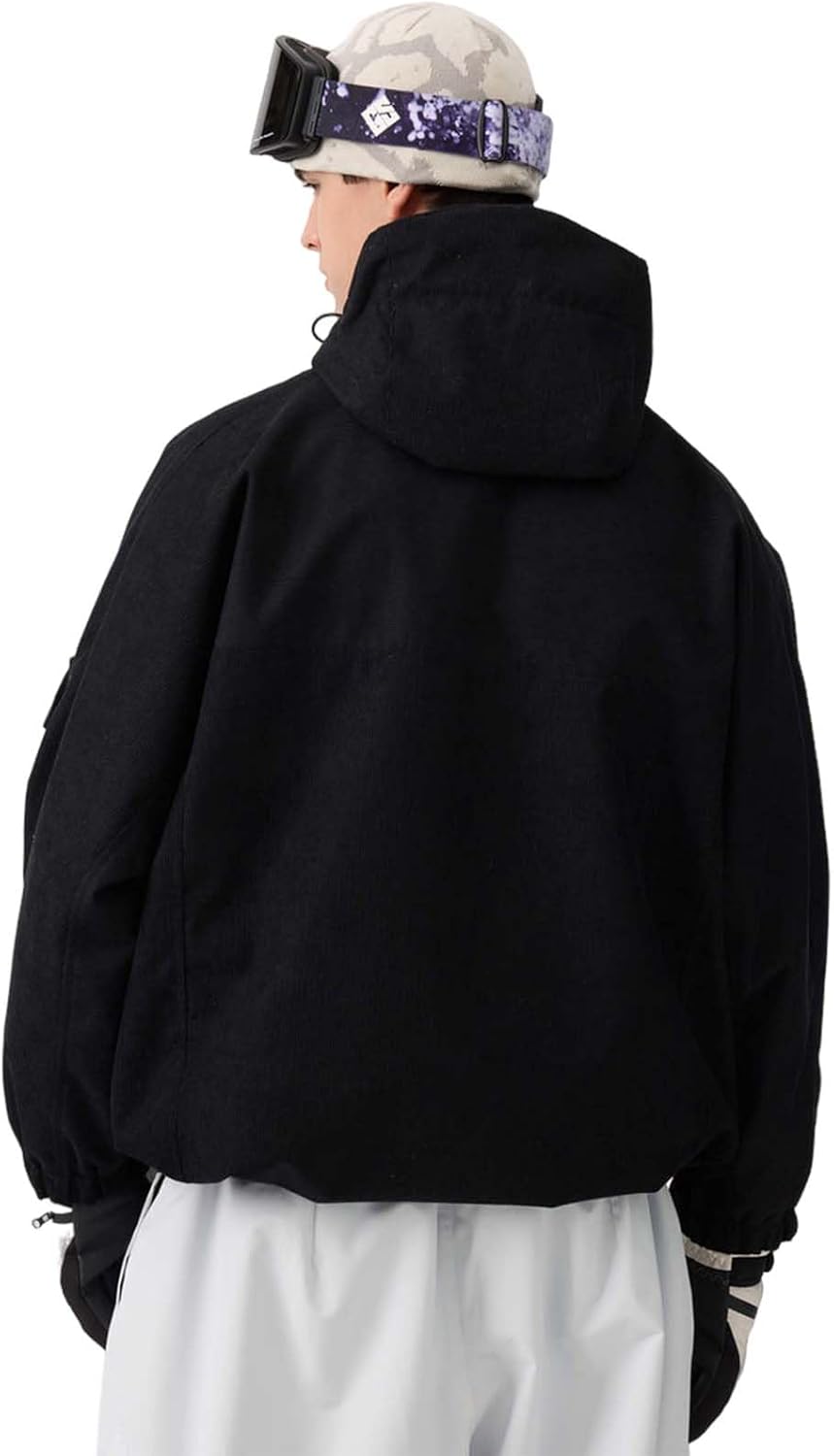 GSOU SNOW Mens Snowboard Jacket Baggy Womens Ski Jackets Cargo Snow Coat Waterproof Windproof Warm Multi-Pockets Sports - Image 2