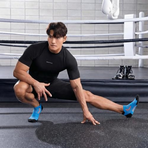 Image of Sockscarving Feel The Comfort Ankle Socks For Men Cotton, Gym Socks For Men WorkOut Breathable Low Cut Sports Socks With Heel Tab, Moisture Wicking, Pull On & Stretchable Free Size