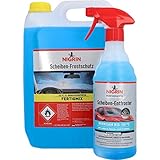 Lieferumfang: Das Aktions-Bundle 1x NIGRIN Scheibenreiniger Fertigmix -22°C im 5 Liter Kanister und 1x NIGRIN Scheibenenteiser 500 ml GRATIS in der Sprühflasche spart bares Geld