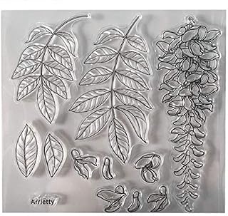 DIY Flowers Leaves Beautiful Flowers Floral Wisteria Clear Stamps for Card Making Decoration and DIY Scrapbooking Tools