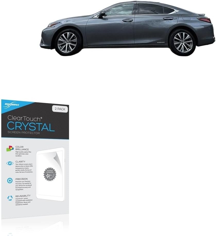 BoxWave Screen Protector Compatible with Lexus 2026 ES Display (14 in) - ClearTouch Crystal (2-Pack), HD Film Skin - Shields from Scratches