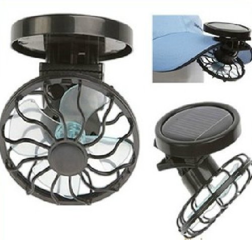 Clip-on Solar Cell Fan Sun Power Energy Panel Cooling Cooler for Travelling T7