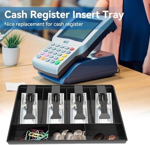 HERCHR 32 x 24.5 x 3.5cm / 12.6 x 9.6 x 1.4inch Cash Register Insert Tray - Image 3