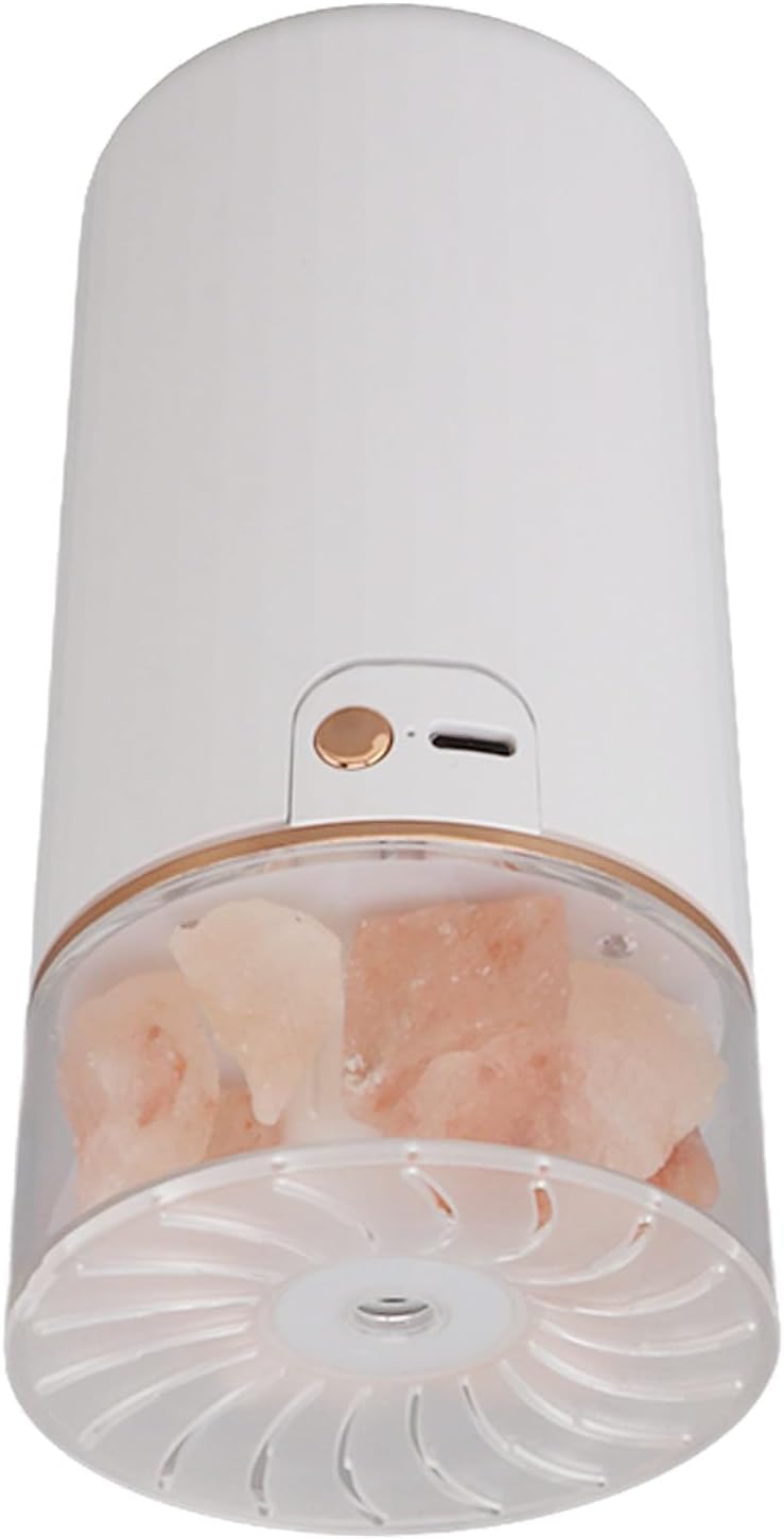 per Uso Domestico Umidificatore con diffusore a Lampada di Sale Due modalità di spruzzo Diffusore di Oli Essenziali a LED da 400 ml Luce Calda for Camera da Letto