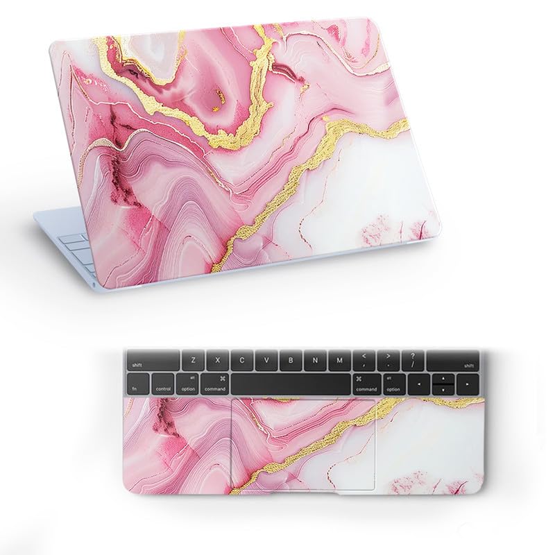 Image of Marbel D26 Top+Wrist Pad Vinyl Laptop Skin /Sticker /Cover for 15 to 15.6 Inches Laptops Laminated-Removable-HD Quality Compatible for Hp-Dell-Sony-Lenovo-Asus etc.(15x10 Inches)