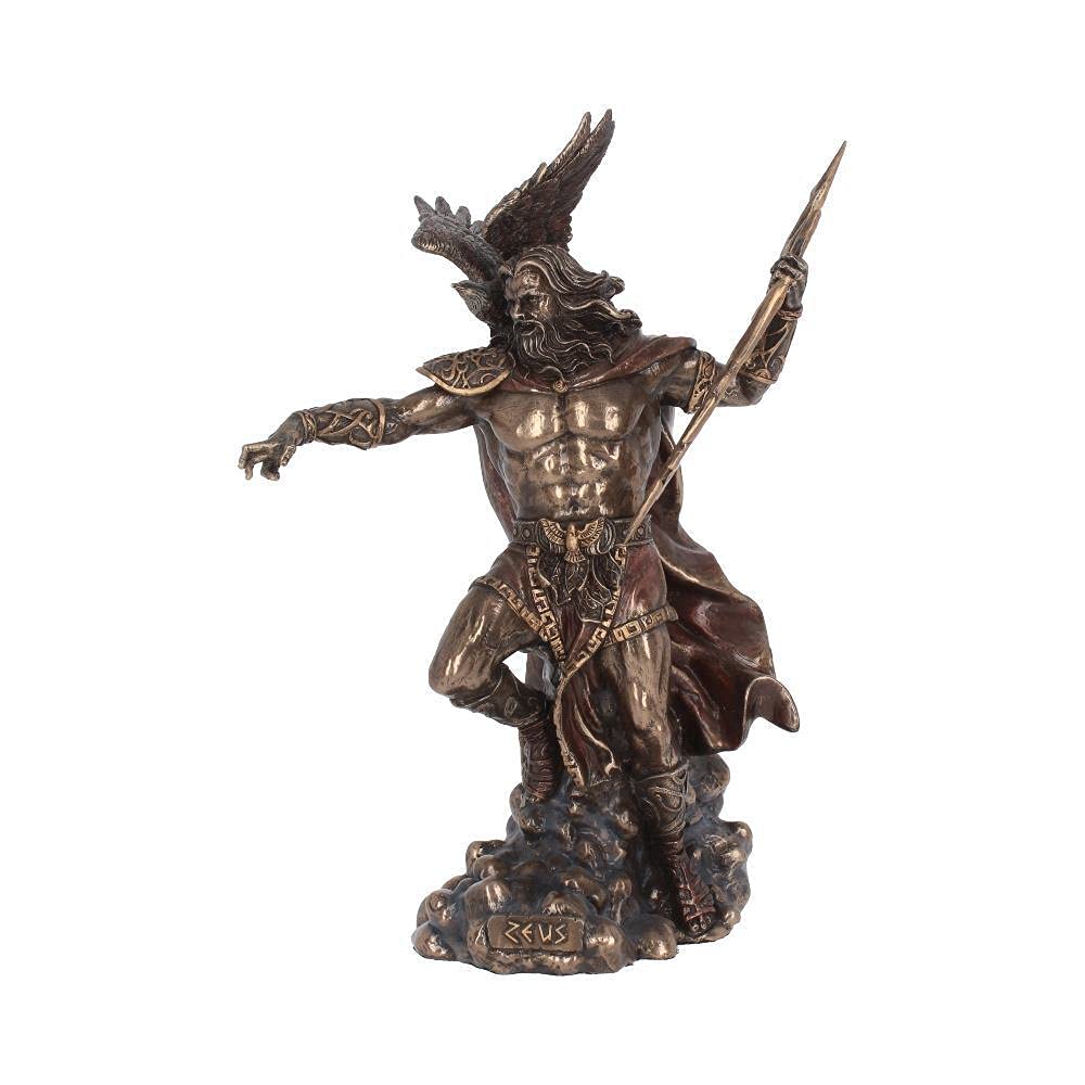 Nemesis Now Zeus - Figura Decorativa (36 cm, 28 cm), Color Bronce