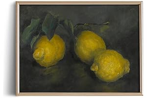 Farmhouse Lemon Decor Art Print, 11 x 14, Vintage Wall Decor
