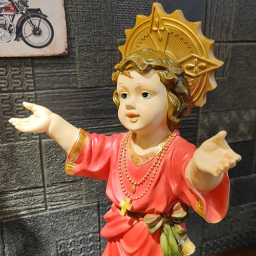 Estatua Divina del Niño Jesús de 24 in de altura de resina miniatura 4