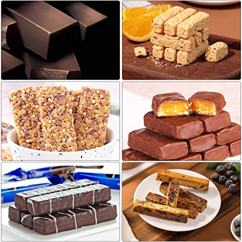Mity rain 2 pack 40 Cavity Narrow Rectangle Silicone Caramel Candy Molds Chocolate Bar Mold for Truffles, Ganache, Jelly, Praline, Brownie, Butter, Ice Cube Tray by Mity rain - Image 7