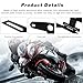 Wevdn 1 PCS Motorcycle License Plate Bracket, Adjustable Motorbike Fold License Plate Tail Light Mount Holder, Universal License Plate Holder for Scooter ATV Dirt Bike, Car Accessories