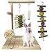 kathson Bunny Chew Toys for Teeth Grinding, Rabbit Wooden Scratch Board Feet Pad Platform Small Animals Play Toy for Guinea Pigs Chinchilla Hamsters Other Rodent Pets