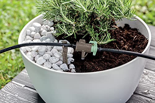 Irrigation goutte à goutte 20 m avec programmateur pour potager écoresponsable