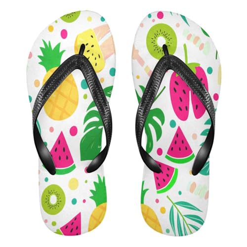 Nander Colors Fruit Sandal Flip Flops of Men's & Women's,Beach Slippers Flip Flops Shower Shoes