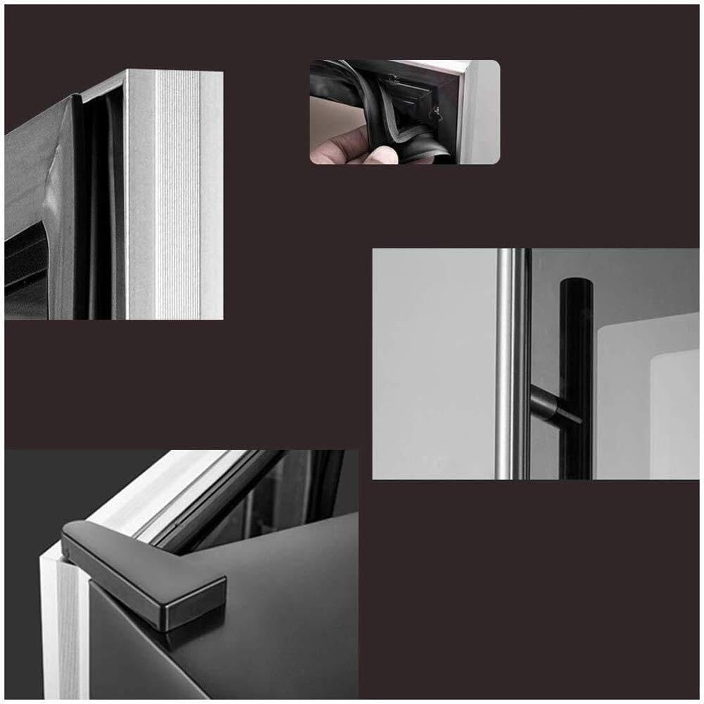 Multifunctional Wine Refrigerator, 5-22°C Temperature Range, Free-Standing or Built-in Wine Cooler with Silent Compressor, Glass Door