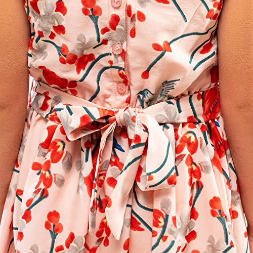 Image of Miss Lavish London Kid Dress for Girls, Shoulder Bow Printed Party Dress, Summer Dress for Girls, Kids Printed Dress for Birthday, Vacation, Wedding & Festival Girls Dresses