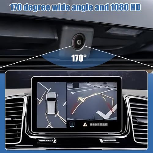 Image of Rear View Backup Camera Parking Assist Camera Compatible with Chevy 2016 2017 2018 2019 Silverado GMC Sierra 1500 2500 3500 Replace OE Number 84062896