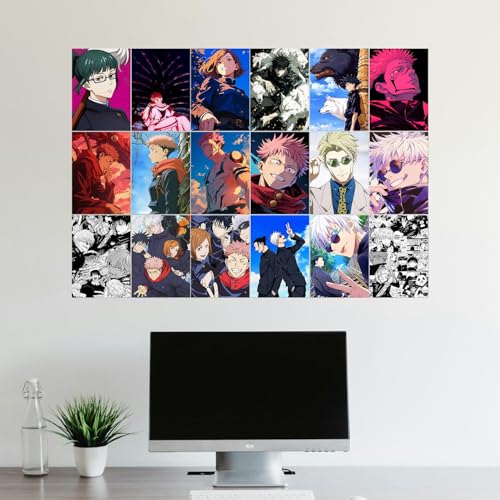 Image of Wallgasm Jujutsu Kaisen Poster Set of 20, A4 Size 300 GSM - Jujutsu Kaisen | Anime | Otaku Posters | Posters for Room | Gifts for Anime Fans