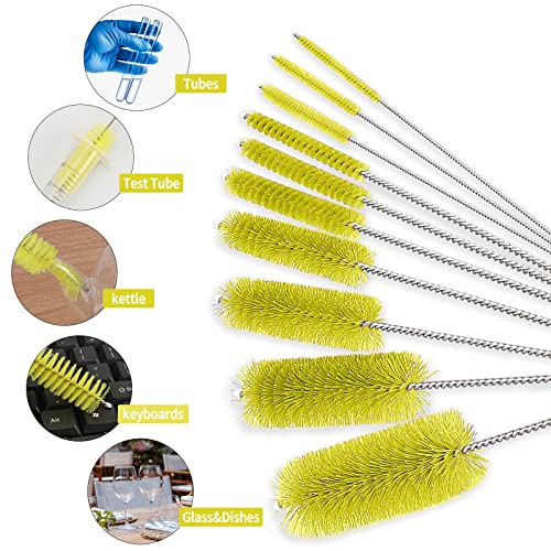 Image of CiaraQ Bottle Cleaning Brushes, 8 Inch Nylon Tube Brush Set