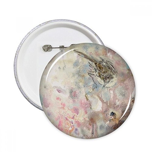 Badge peinture à l'huile Lotus Janvier XJJ XL pour customiser un sac