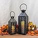 JHY DESIGN Set of 2 Vintage Decorative Candle Lanterns 19