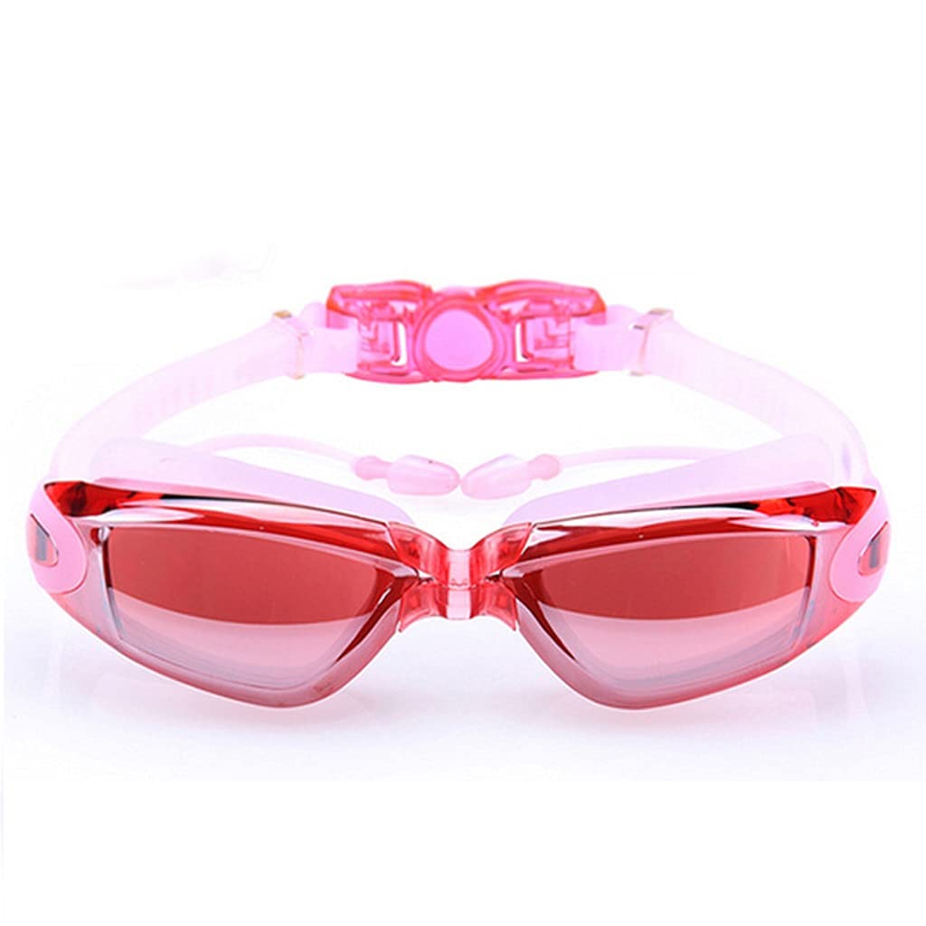 DFrywdgSEY swimming goggles, Swim Glasses with Nasal Clip Earplug Case for Adult Men Women Kids