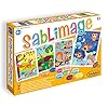 Sentosphere 3908801 Sablimage zandafbeeldingen knutselset voor kinderen, motief “bosdieren”, creatieve set, doe-het-zelf