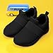 YOSFDC Toddlers Sneakers Boys Girls Tennis Shoes Kids' Slip on Shoes Fashion Walking Non-Slip Shoe for Toddlers/Little Kid Black Size 13.5