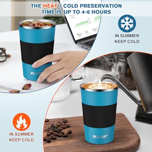 Image of Tlater Travel Mug Blue Black