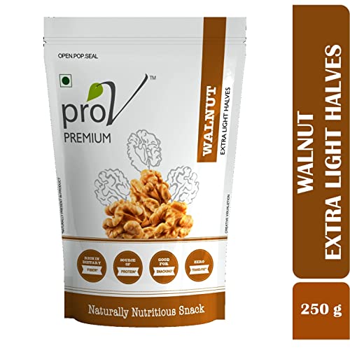 Image of ProV Premium - Walnut Extra Light Halves 250 gm| Walnut Kernels (Akhrot Giri)| Rich In Omega3| Dry fruits & Nuts| Crunchy & Crisp Walnuts