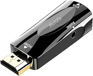 RuhZa Hdmi to Vga Adapter 1080P with 3.5Mm Audio Jack Hdmi Male to Vga Female Converter for Laptop, Pc, Digital Camera, Raspberry Pi, Chromebook, Monitor, Projector, HDTV, Roku, Xbox, Etc-picture-10
