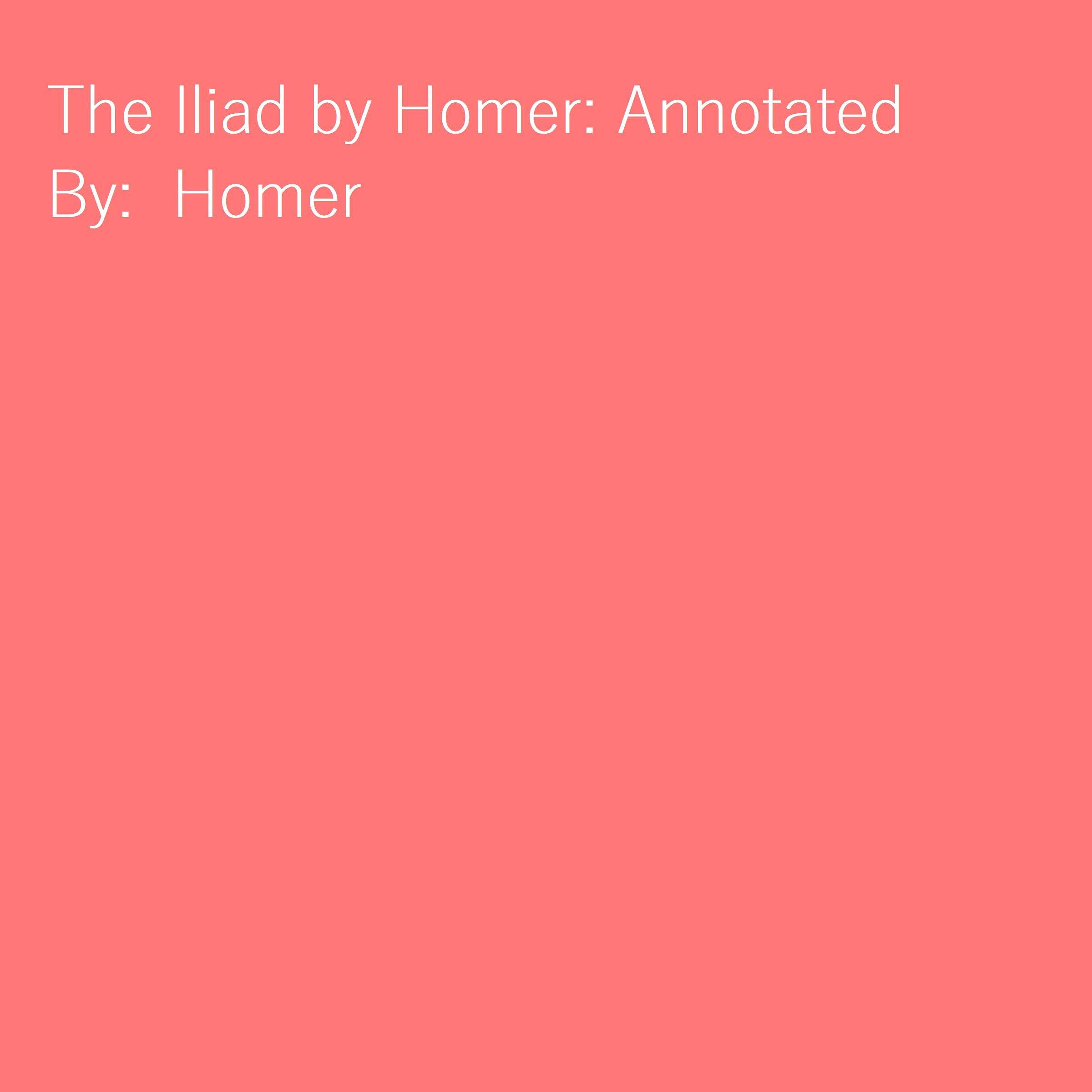 Cover art for The Iliad by Homer