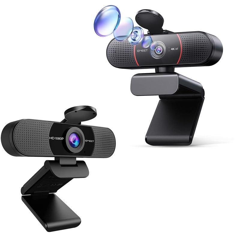 Amazon.com: EMEET C960 4K and 1080P Webcam for PC : Electronics