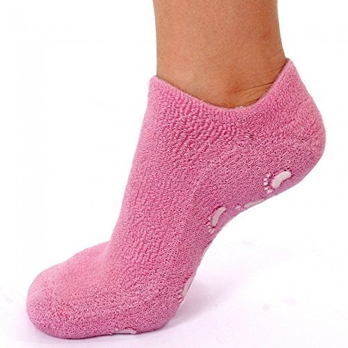 Iktu Spa Moisturizing Gel Socks For Dry Feet And Ankles - Helps Repair Cracked Skincare Gel Therapy And Softens Feet (1 Pair) 8 51ddirKu+AL