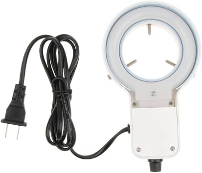 Adjustable LED Ring Lighting Light for Microscope Microscope 60mm Inner Diameter with Cover High Brightness 3W