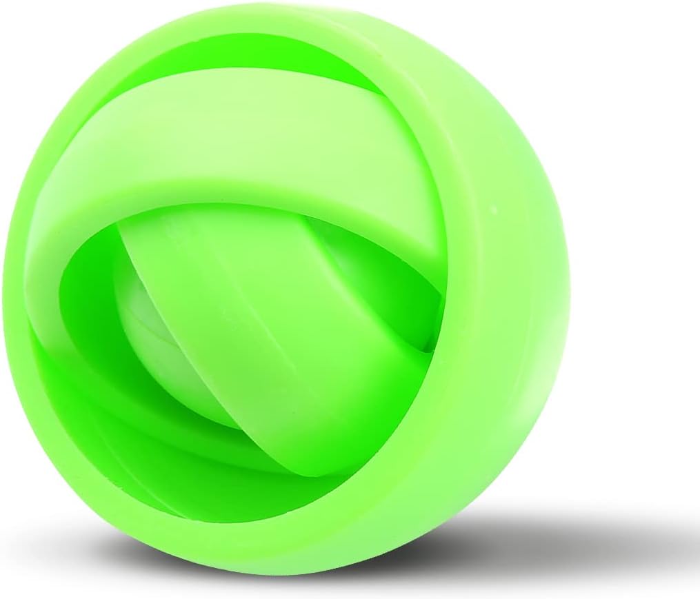 Decompression 3D Gimbal Gyro Roller Luminous Ball Color Hemisphere Fidget Spinning Toy High-Speed Stress Relief Gyro ADHD Anxiety Toy(Football)