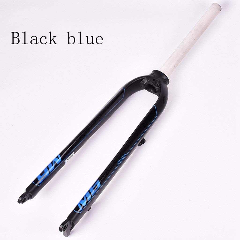 Fourche Avant de vélo, Compatible avec Les VTT 26", 27,5" et 29", Fourche Rigide en Alliage d'aluminium avec Suspension, diamètre 1-1/8".