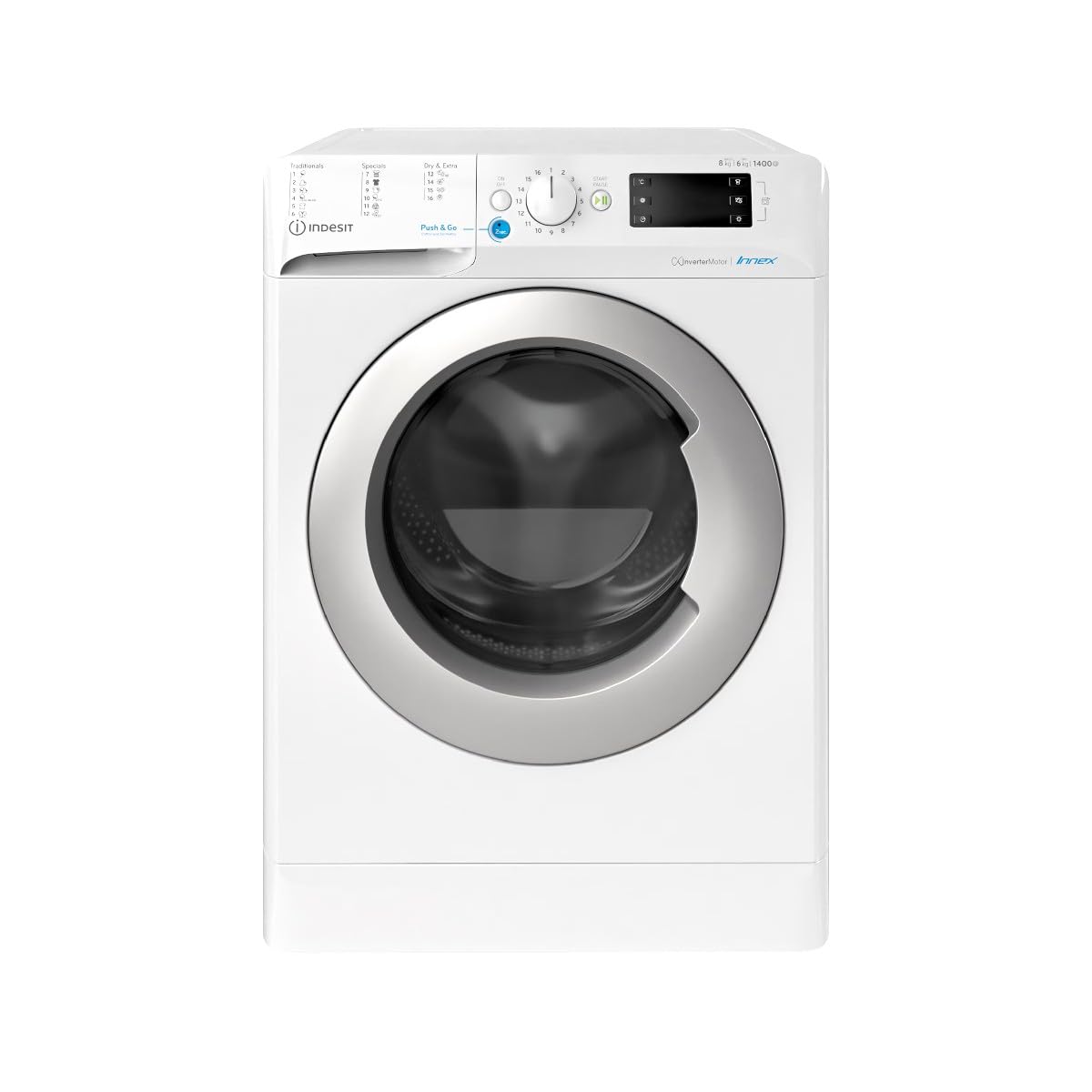 Indesit Lavadora y Secadora 10Kg 1400 RPM BDE107436WSVS