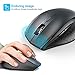 TECKNET Bluetooth Mouse, 4800 DPI Wireless Mouse, 2-Year Battery 6 Adjustable DPI, 6 Buttons Compatible with Laptop/Windows/Computer - Grey