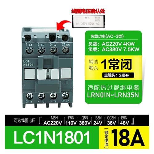 Contacteur CA 25 A NO commande AC 24V pour gestion optimale du courant