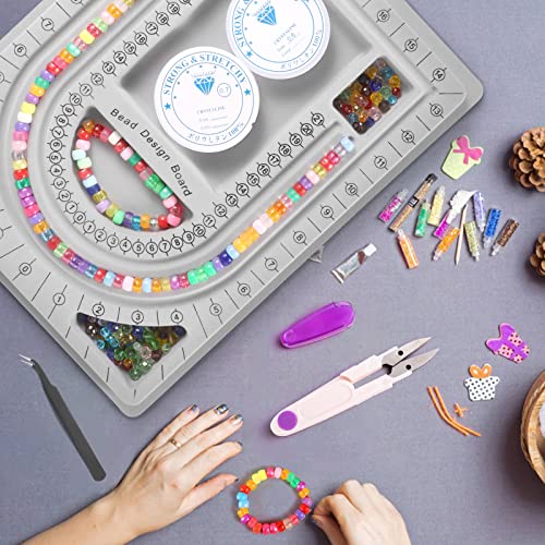 Wsicse Bead Boards For Jewelry Making, Bead Measuring Board Bead Design Boards Jewelry Design Mats Beading Tray For Diy Jewelry Making #TOP5