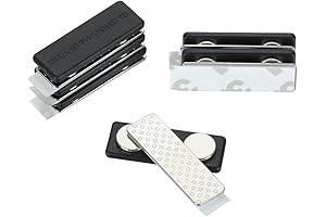 T up Rectangular Magnetic Name Tag Holders with 2 Strong Magnets for...