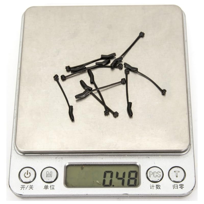 60 piezas Kickers para pesca carpa D Rig, alineadores de línea miniatura 3