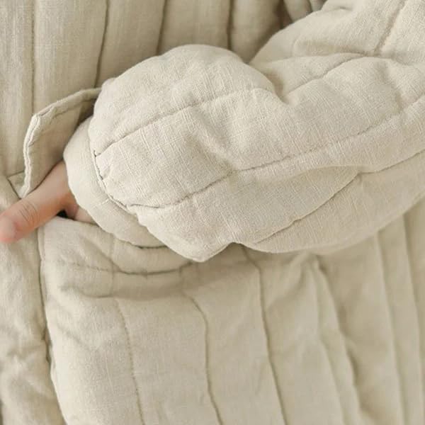 [Vailaipupy] 綿入れコート 秋冬 ショート丈 ボアジャケット 女性用 厚手防寒 体型を選ばないゆったりシルエット 脚長効