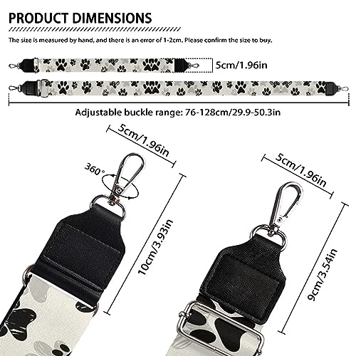 Image of Adjustable Purse Strap Replacement, Wide Shoulder Canvas Bag Strap, Crossbody Handbag Strap